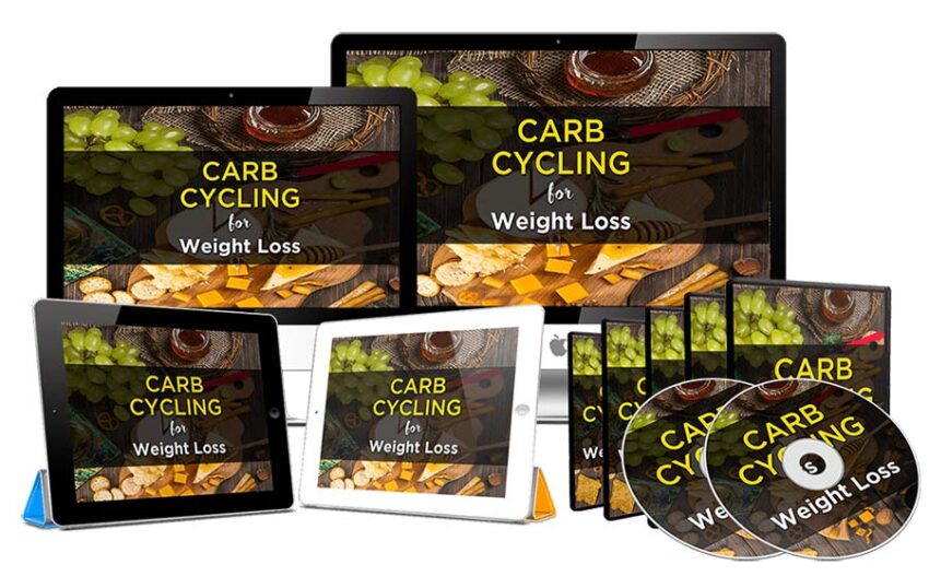 Ciclismo de carboidratos para perda de peso Premium PLR EBook Curso em vídeo completo